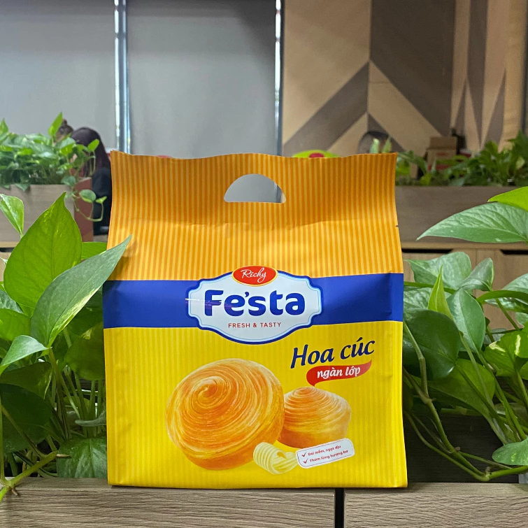 [ TẶNG QUẠT ĐƠN TỪ 250K]Combo 10 - 12 Bịch Bánh Mì Hoa Cúc, Bịch 3 Bánh, Bánh ăn sáng, Bánh kẹo Richy - HSD 35 ngày