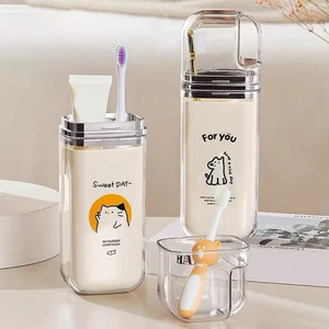 Hộp đựng bàn chải đánh răng du lịch đa năng có nắp đậy tiện lợi