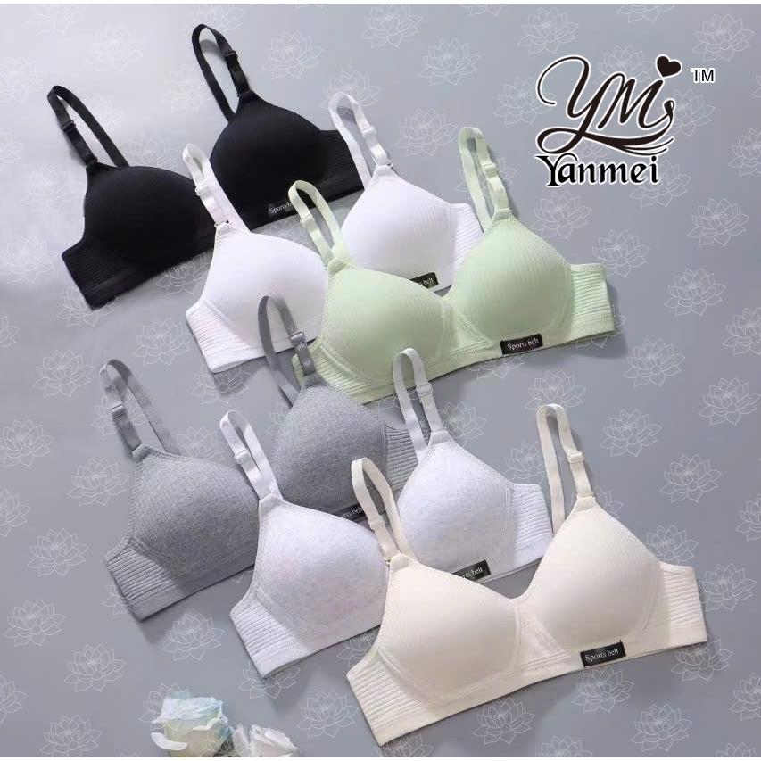 Áo Lót Nữ Sinh Không Gọng Cotton Mềm Mại Form Ôm Ngực  1852