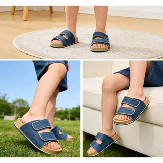 Dép lê quai bò cho bé trai từ 3-10 tuổi siêu êm mềm nhẹ ( FORM TO)