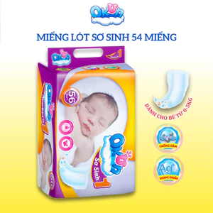Miếng lót sơ sinh Newborn OKun 54 miếng Tã lót dùng cho bé từ 0 đến 5 kg mềm mại siêu thấm khô thoáng