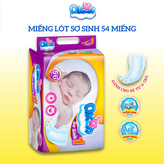 Miếng lót sơ sinh Newborn OKun 54 miếng Tã lót dùng cho bé từ 0 đến 5 kg mềm mại siêu thấm khô thoáng