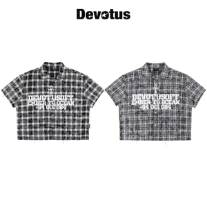Áo Sơ Mi Hiệu Ứng Wash Caro Form BOXY Local Brand DEVOTUS - SM SEA IN LỤA