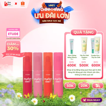 [AUTH 100%] Son Tint Dạng Bút Dear Darling Marker ETUDE Nhẹ Môi Giữ Màu Lâu 6 Màu 3.5g