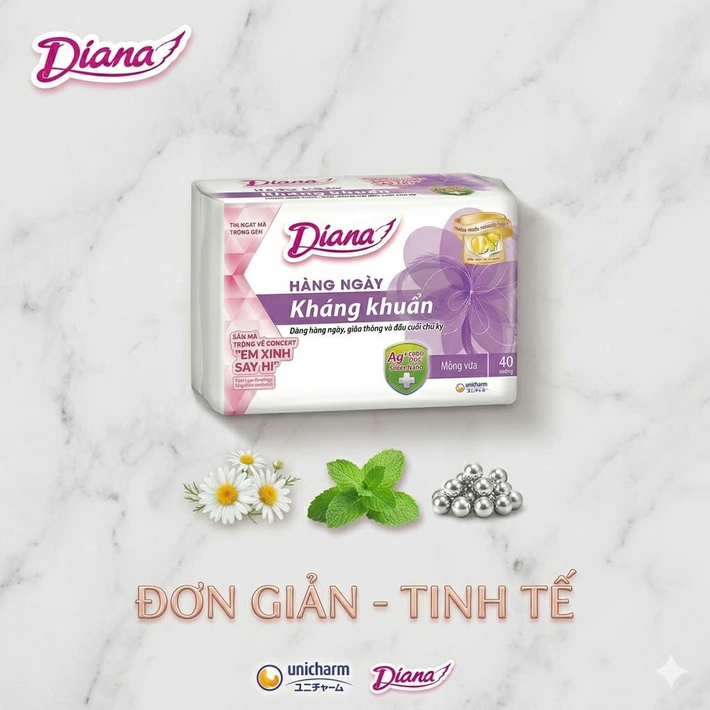 🌸 BVS DIANA SENSI HÀNG NGÀY KHÁNG KHUẨN (40) – SẠCH THOÁNG, TỰ TIN MỖI NGÀY