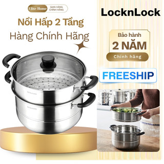 Nồi Hấp 2 Tầng Lock&Lock LLH1282 Chính Hãng – Thiết Kế Tiện Lợi, An Toàn