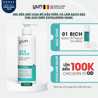 Gel rửa mặt loại bỏ dầu thừa và làm sạch sâu YUN ACN Deep Exfoliating Wash 150ml (ACN-02)