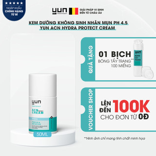 Kem dưỡng không sinh nhân mụn pH 4.5 YUN ACN Hydra Protect Cream 50ml (ACN-04)