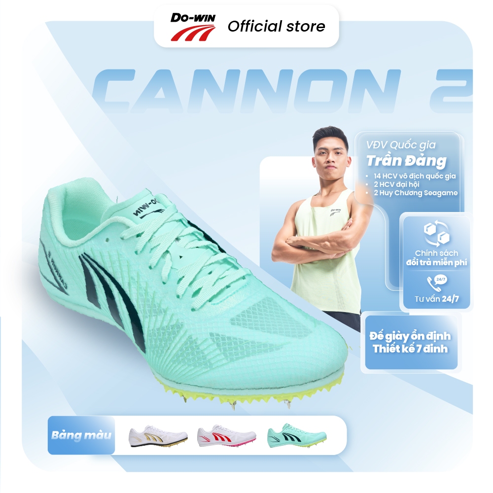 Giày đinh chạy bộ nam nữ Do-win Cannon2 tập luyện và thi đấu 100m, 400m, 800m, 1500m, ôm nhẹ lướt