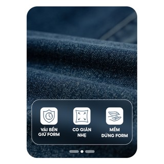 Quần jean dài nam YODY dáng regular tôn dáng cào xước cá tính MCJE26A019