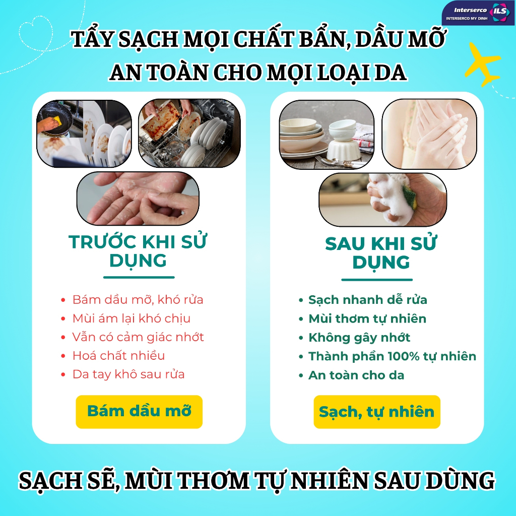 Nước Rửa Bát Thiên Nhiên Bio Clean Khử Mùi Tanh, Dầu Mỡ, Nước Rửa Chén Chanh Xả Lô Hội Thơm Hơn Nước Rửa Chén Sunlight