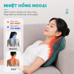 Gối Massage Đa Năng Nhiệt Hồng Ngoại KINGTECH KP-500 - Chuyên Sâu Cổ Vai Gáy, Thắt Lưng - Chính Hãng bảo hành 12 tháng — ảnh 2