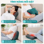Gối Massage Đa Năng Nhiệt Hồng Ngoại KINGTECH KP-500 - Chuyên Sâu Cổ Vai Gáy, Thắt Lưng - Chính Hãng bảo hành 12 tháng — ảnh 6