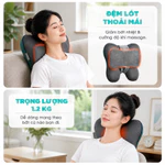 Gối Massage Đa Năng Nhiệt Hồng Ngoại KINGTECH KP-500 - Chuyên Sâu Cổ Vai Gáy, Thắt Lưng - Chính Hãng bảo hành 12 tháng — ảnh 7