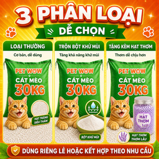 Cát mèo 30kg khử mùi, cát vệ sinh cho mèo khử mùi FREE SHIP TOÀN QUỐC