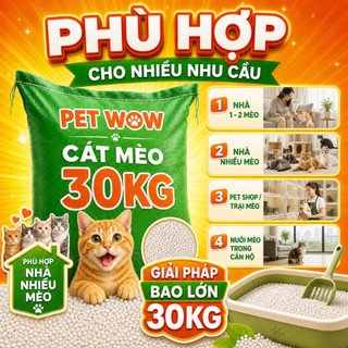 Cát mèo 30kg khử mùi, cát vệ sinh cho mèo khử mùi FREE SHIP TOÀN QUỐC