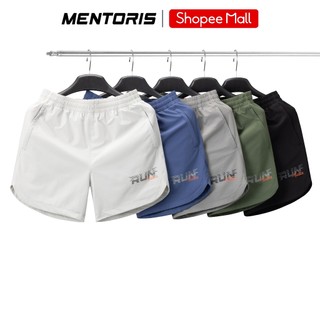 Quần Short Nam MENTORIS, Quần Đùi Vải Gió Dobby Vân Nổi, Form Regular Fit, Thoáng Mát MSR2615