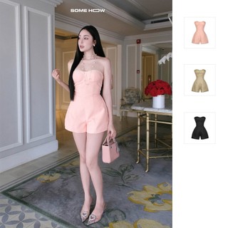 Jumpsuit Nữ Lady Off Shoulder, Chất Vải Linen Ướt Thoải Mái, WJS004 SOME HOW STORE