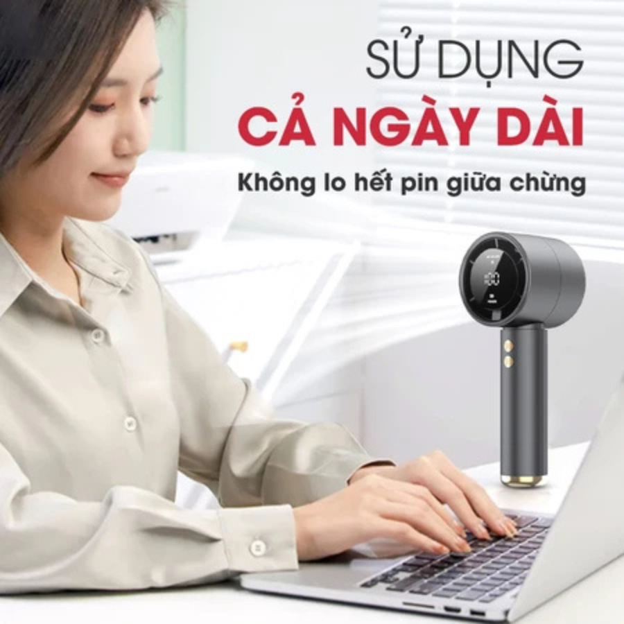Quạt Sạc Cầm Tay Mini Magic A-009 - Nhỏ Gọn, 3 Cấp Độ Gió, Pin Sạc Tiện Lợi - Hàng Chính Hãng