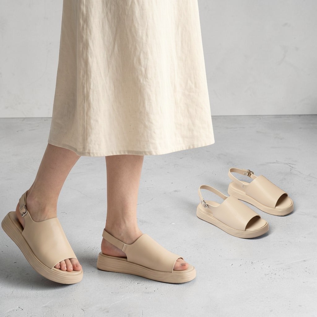 Giày Sandal Nữ Cao 3cm Bản To Thời Trang Pixie H458