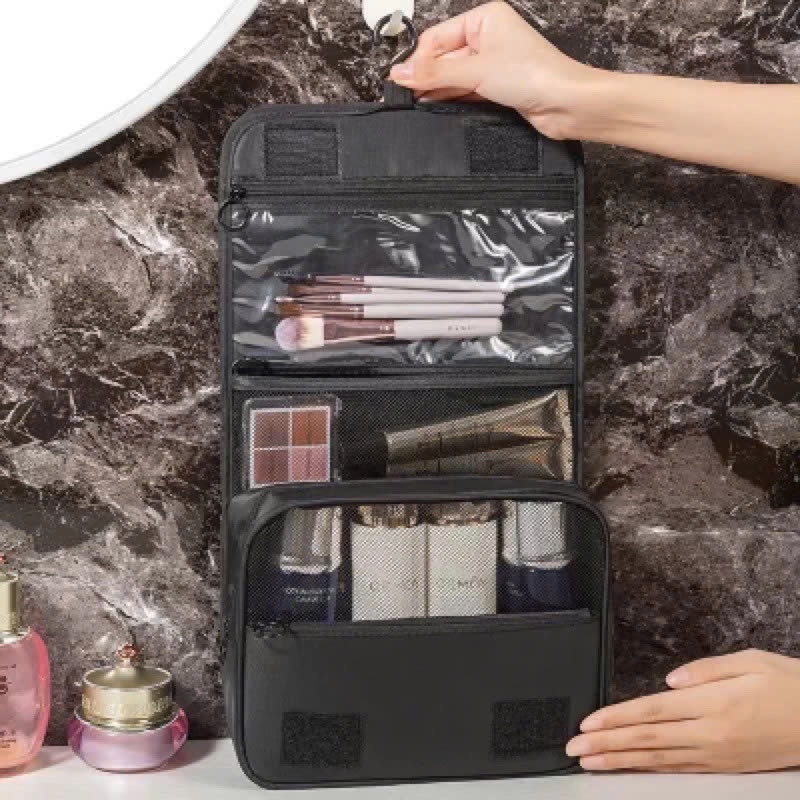H74_Túi đựng mỹ phẩm phụ kiện điện thoại, cáp sạc, pin dự phòng có móc treo tiện dụng