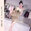Váy Body Chấm Bi Phối Ren Nơ Ngực Sang Trọng JOLIE