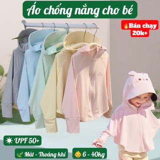 Áo Khoác Chống Nắng Cho Bé Trai Bé Gái – Cotton Tổ Ong , Thoáng Khí, Áo Chống UV Trẻ Em 6-40kg #N2