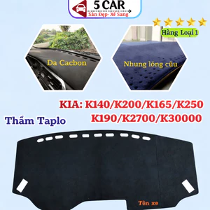 Thảm taplo Kia K200/K250/K140/K165/K190/K2700/K3000 chống nóng hiệu quả, chống chói, thẩm mỹ đẹp, vừa form xe.