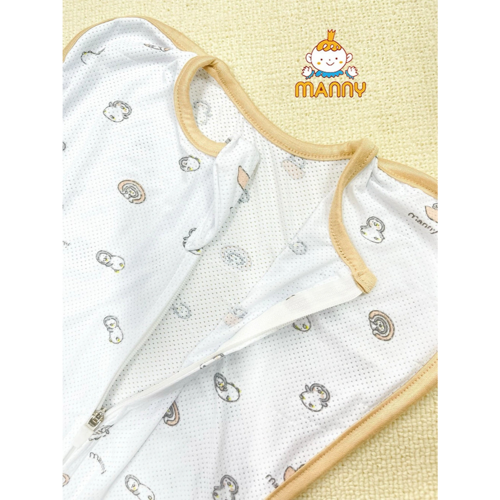Nhộng Chũn MANNY Thun Lạnh Cho Bé Sơ Sinh – Thiết Kế Khóa Kéo 2 Chiều, An Toàn Cho Da Bé - Cocoro Baby