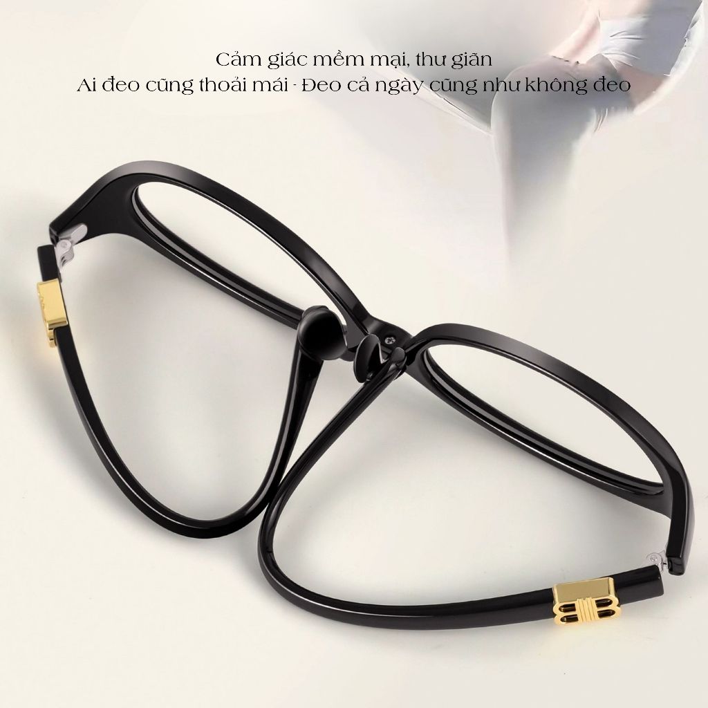 Kính Đổi Màu MOCO Kính Oval Thanh Lịch, Chống Ánh Sáng Xanh Và Tia UV, Tự Động Đổi Màu Ngoài Trời 11533