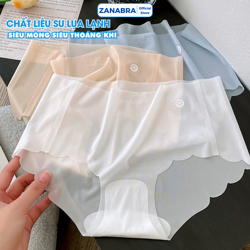 [ Xả Hàng ] Combo 3 Quần Lót Nữ Tàng Hình Mỏng Nhẹ, Quần Lót Su Đáy Dán Không Cộm ZANABRA L1029