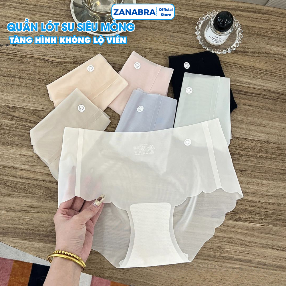 [ Xả Hàng ] Combo 3 Quần Lót Nữ Tàng Hình Mỏng Nhẹ, Quần Lót Su Đáy Dán Không Cộm ZANABRA L1029