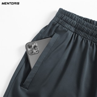 Quần Short Nam MENTORIS Vải Thun Lạnh Premium, Form Vừa Vặn, Thấm Hút Tốt, Dây Rút Linh Hoạt MSR2605