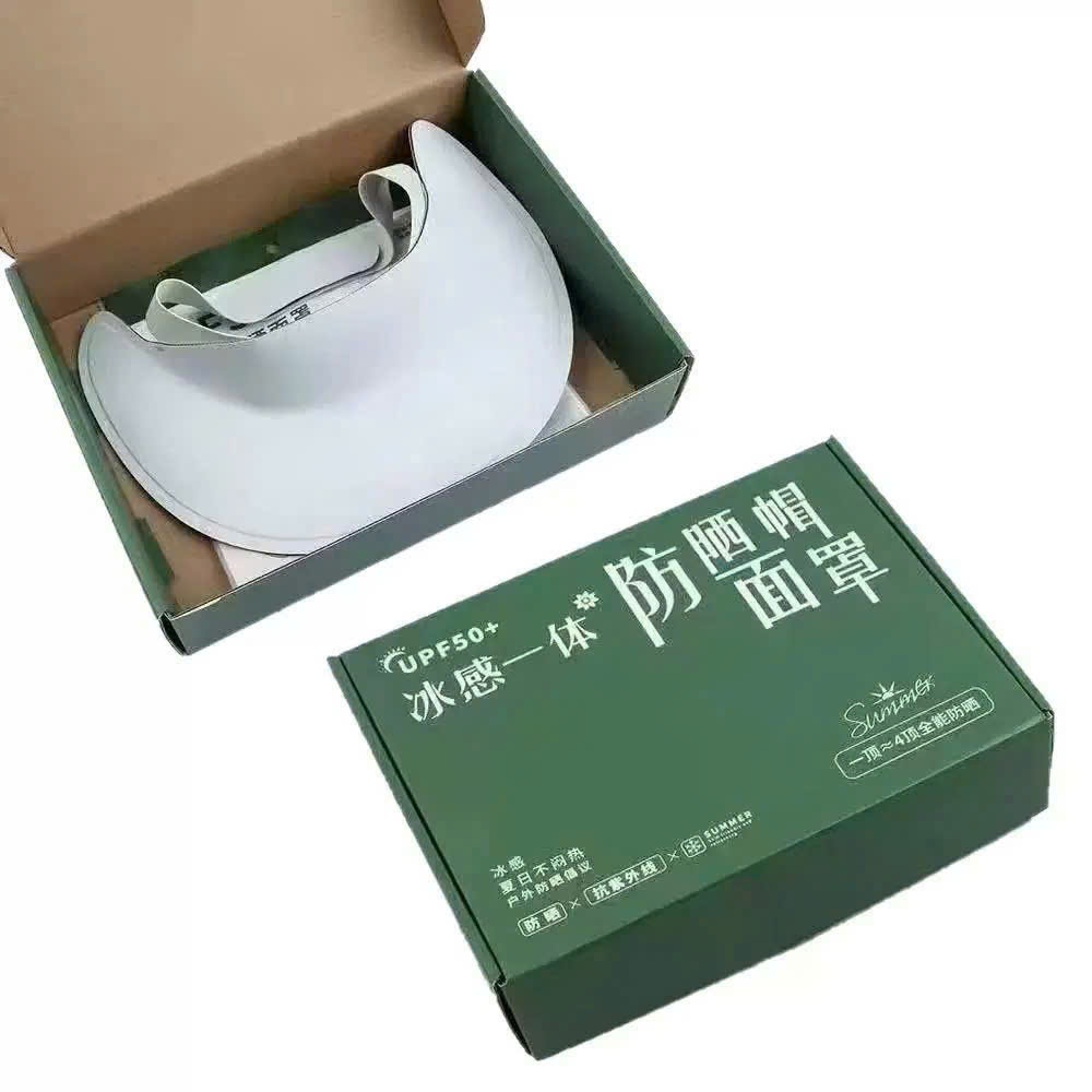 H82_  Set Gồm MŨ + KHẨU TRANG Chống nắng FULL BOX UPF 50+ Bộ Mũ + Khẩu Trang Chống Nắng ( giao ngẫu nhiên màu)
