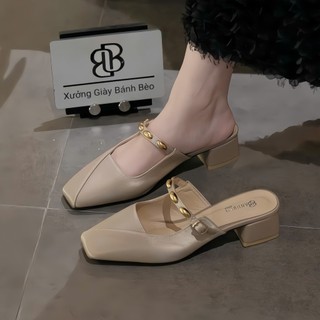 Dép Sục Nữ cao 3P và 5P Dễ mix mọi outfit, từ basic đến cá tính Giày Bánh Bèo mã DepsucBean