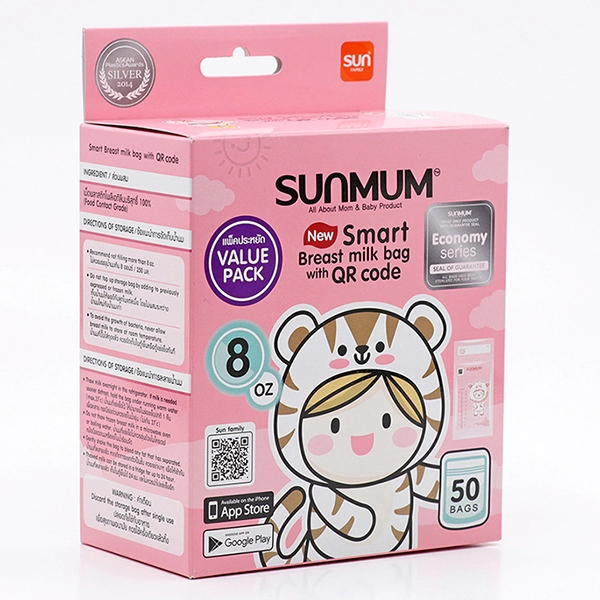 Túi Trữ Sữa Mẹ Sunmum Thái Lan Chính Hãng An Toàn Cho Mẹ & Bé hộp 50 chiếc 150ml/250ml – Cocoro Baby