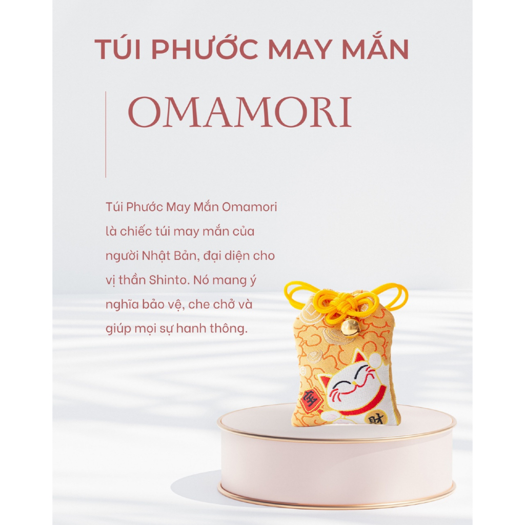 Túi Phước Omamori May Mắn Liugems Đeo Bên Người, Mix Đá, Thảo Mộc, Muối Hồng Himalaya Mang Tài Lộc, Tình Yêu PK01