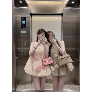 Váy bí chấm 2 nơ kèm quần ạ sz s,m ạp