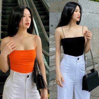 Áo hai dây bigsize nữ chất vải thun gân dễ phối đồ dành cho nàng mũm mĩm 58kg-95k xinh xắn DB