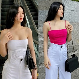 Áo hai dây bigsize nữ chất vải thun gân dễ phối đồ dành cho nàng mũm mĩm 58kg-95k xinh xắn DB