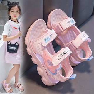 Sz 26-37 Dép Quai Hậu Đi HỌc 2 Quai Dán Đế Cao Su Mềm Êm Cho Bé Gái Từ 4 Tuổi K187