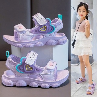 Sz 26-37 Dép Quai Hậu Đi HỌc 2 Quai Dán Đế Cao Su Mềm Êm Cho Bé Gái Từ 4 Tuổi K187