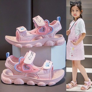Sz 26-37 Dép Quai Hậu Đi HỌc 2 Quai Dán Đế Cao Su Mềm Êm Cho Bé Gái Từ 4 Tuổi K187