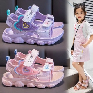 Sz 26-37 Dép Quai Hậu Đi HỌc 2 Quai Dán Đế Cao Su Mềm Êm Cho Bé Gái Từ 4 Tuổi K187