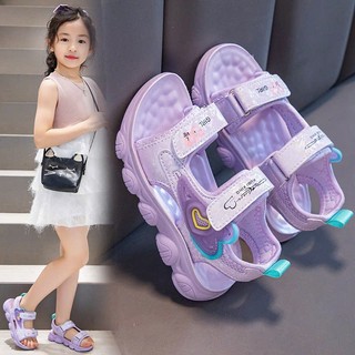 Sz 26-37 Dép Quai Hậu Đi HỌc 2 Quai Dán Đế Cao Su Mềm Êm Cho Bé Gái Từ 4 Tuổi K187