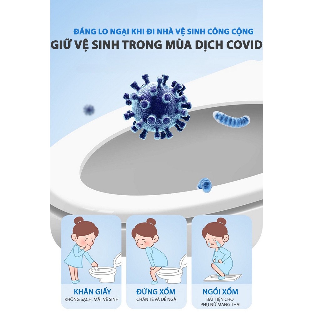 Set 10 Miếng Lót Bồn Cầu Dùng 1 Lần – Giấy Lót Bệt Vệ Sinh Tự Phân Hủy, Chống Thấm, Dán Dính Tiện Lợi, Sạch Khuẩn