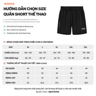 Quần Short Nam MENTORIS Vải Texture Vân Ngang, Co Giãn Tốt, Thấm Hút Mồ Hôi, Form Gọn Gàng MSR2609