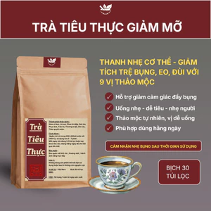 Trà Tiêu Thực - Lụcbinhorganic - Thanh dưỡng cơ thể, giảm tích trệ bụng eo, hỗ trợ tiêu hóa nhẹ nhàng Bịch 30 túi lọc