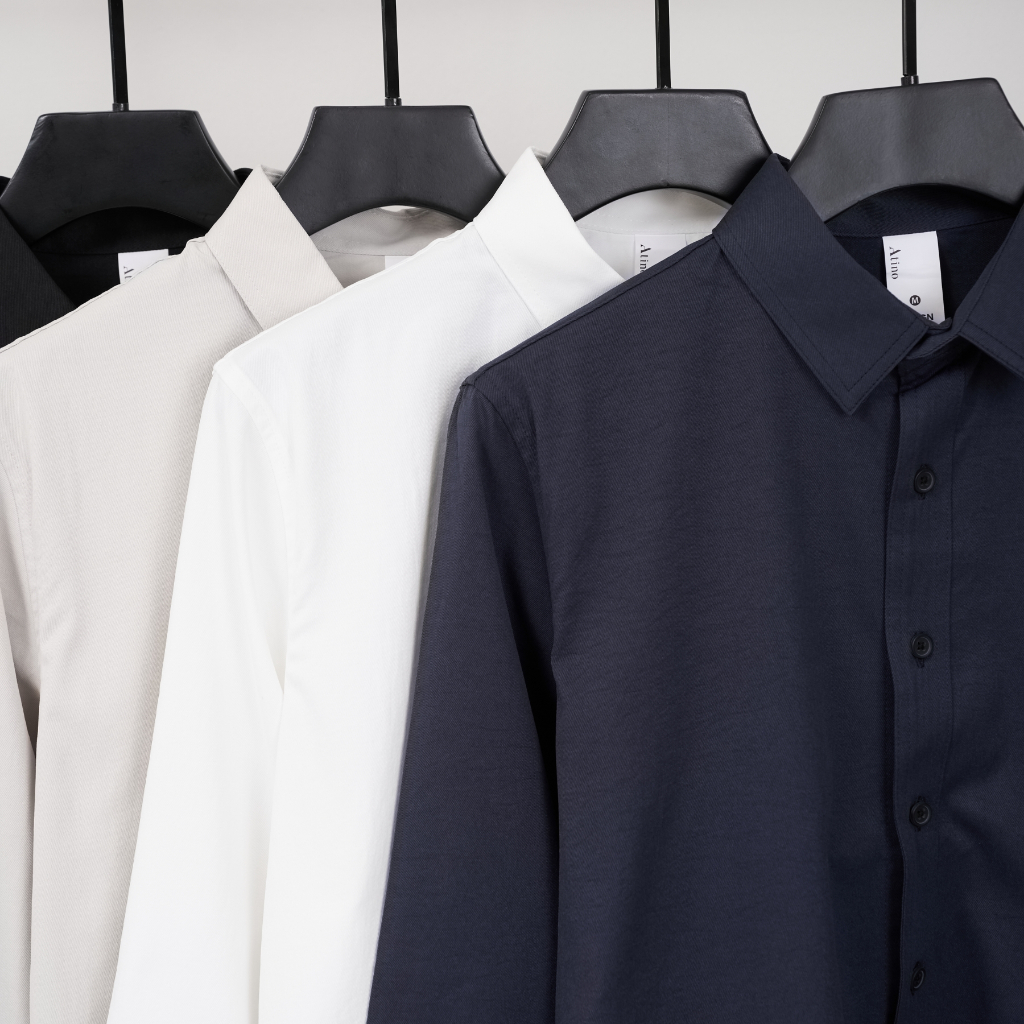 Áo Sơ Mi Nam Dài Tay ATINO 100% Polyester Mềm Nhẹ Thoáng Mát L.4.4421 | BigBuy360 - bigbuy360.vn