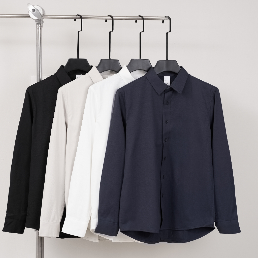 Áo Sơ Mi Nam Dài Tay ATINO 100% Polyester Mềm Nhẹ Thoáng Mát L.4.4421 | BigBuy360 - bigbuy360.vn
